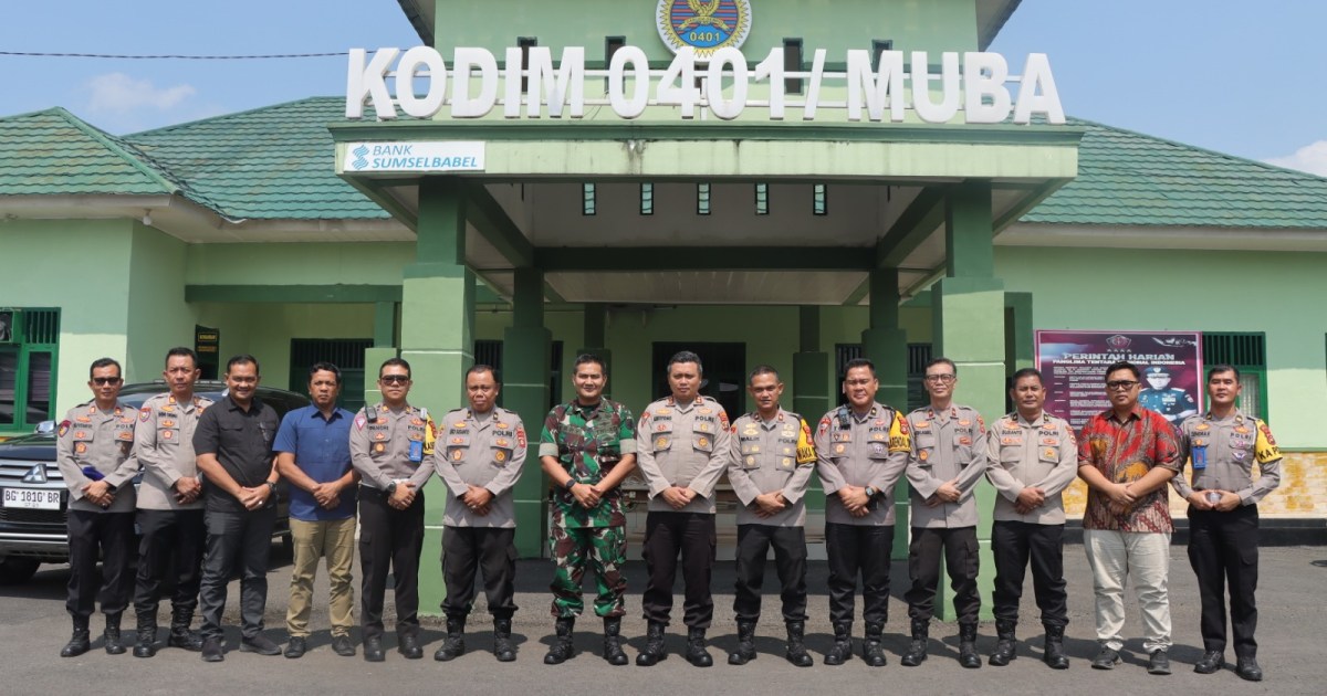 Tingkatkan Sinergitas, Kapolres Muba Sambangi Makodim 0401