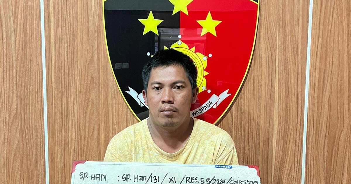 Polsek Sanga Ringkus Pemilik Penyulingan Minyak Ilegal Terbakar