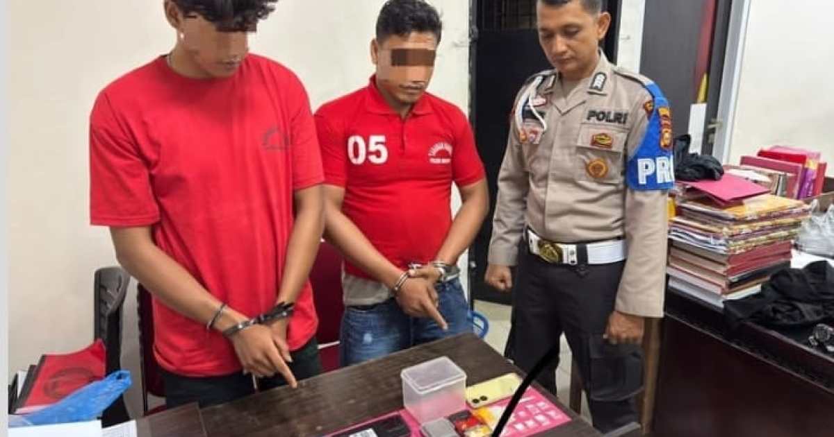 Polres Rohul Gulung Dua Bandar Narkoba di Batang Kumu, 62 Paket Sabu Diamankan