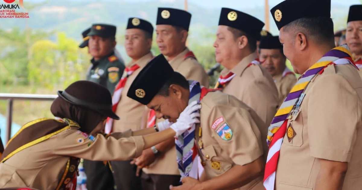 Bupati dan Wabup Kerinci Hadiri Apel Besar Hari Pramuka ke-64