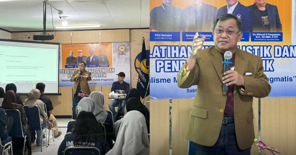 NasDem Riau Dorong Mahasiswa Melek Politik dan Jurnalistik