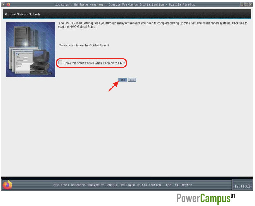 HMC Guided Setup Wizard