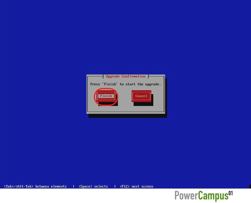 HMC Install Wizard - Upgrade confirmation