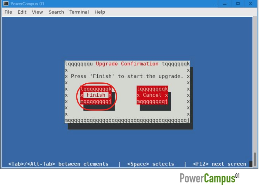 vHMC Install Wizard - upgrade confirmation
