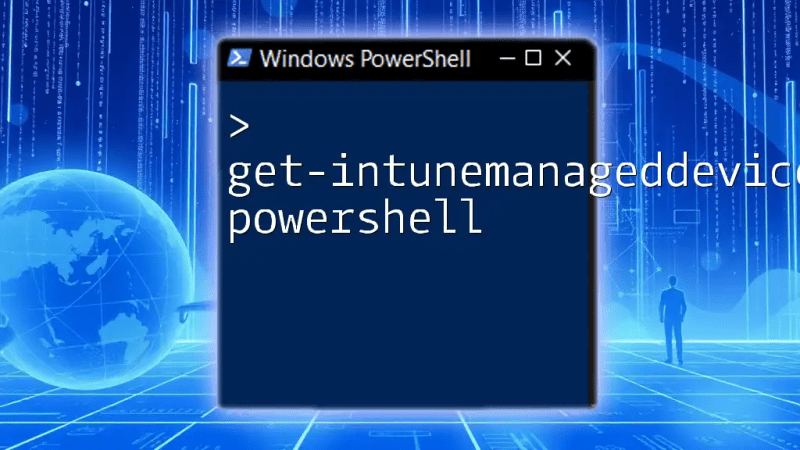 Intune Install Command PowerShell: A Simple Guide