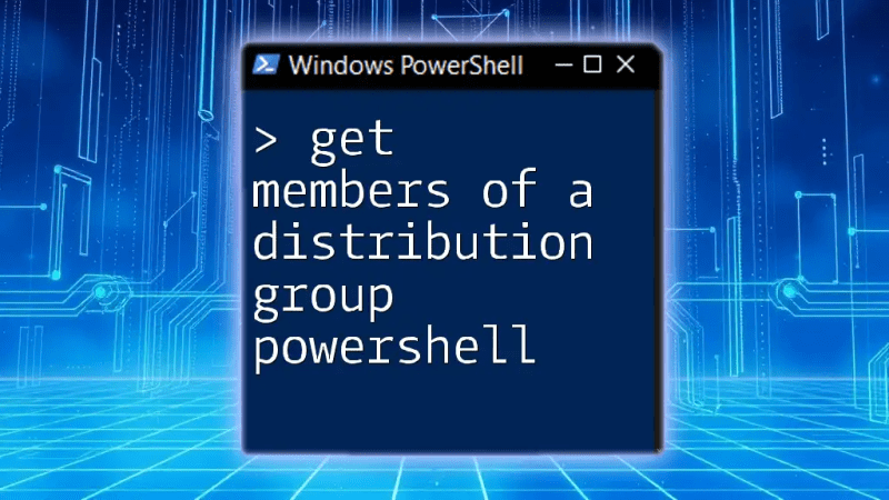 Powershell Script For Displaying Distribution Groups Members 3 By - Download Perfect Vintage Image | HD