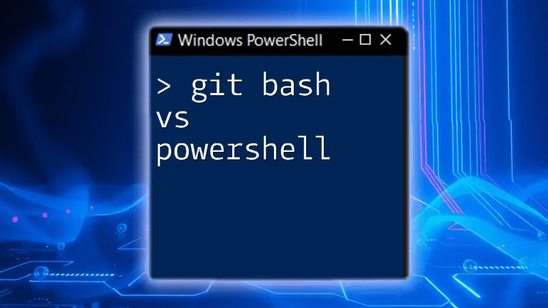 Git Bash Vs Powershell Choosing Your Command Line Ally - Download Artistic Nature Photo | HD