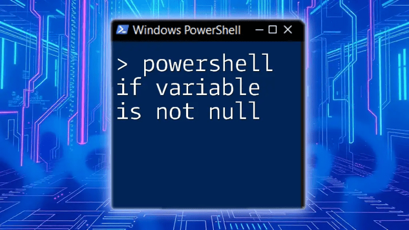 Harnessing PowerShell OutVariable for Streamlined Scripting