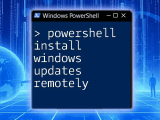 Powershell To Install Windows Updates A Quick Guide