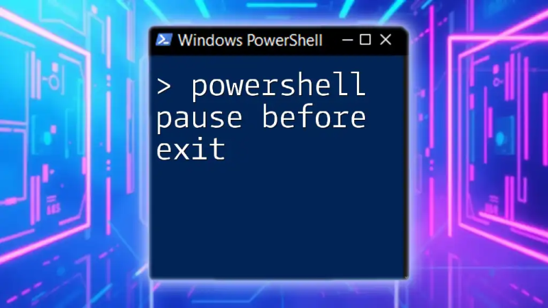 Mastering Powershell Pause A Quick Guide To Control - Best Landscape Textures in Mobile