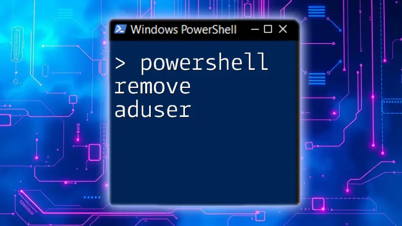 Effortlessly Remove Ad User With Powershell Commands - Space Design Collection - HD Quality