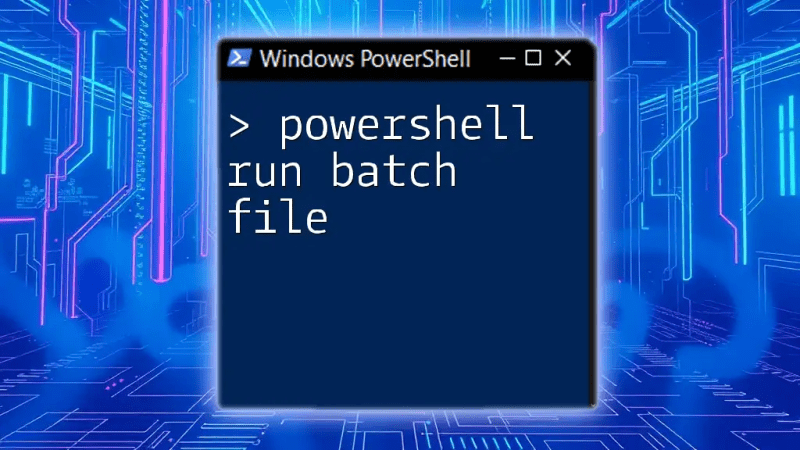 Running Batch File From Powershell A Quick Guide - Light Patterns - Modern Retina Collection