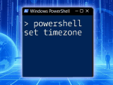 Set Timezone In Powershell A Quick How To Guide