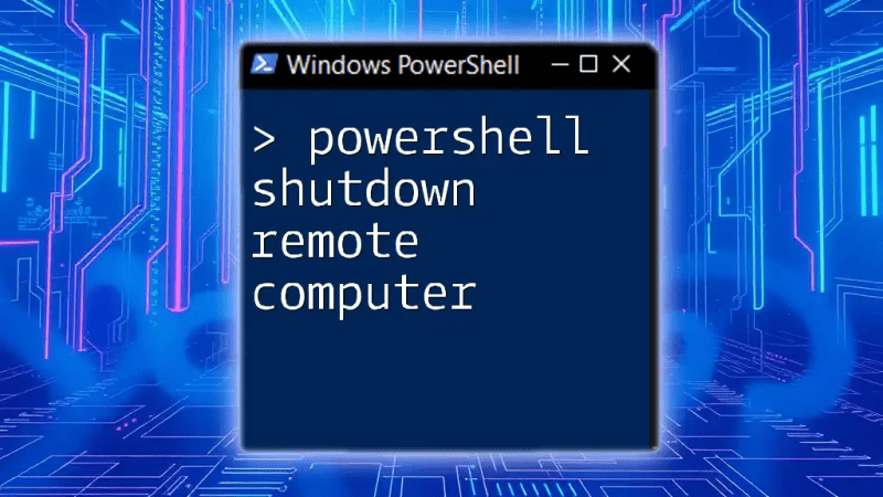 Powershell Shutdown Remote Computer A Quick Guide - Best Sunset Wallpapers in Desktop