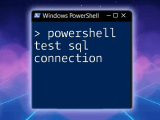 Powershell Test Sql Connection Made Easy