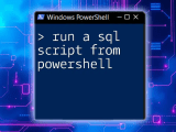 Run A Sql Script From Powershell A Quick Guide