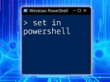 Mastering Set In Powershell A Quick Guide