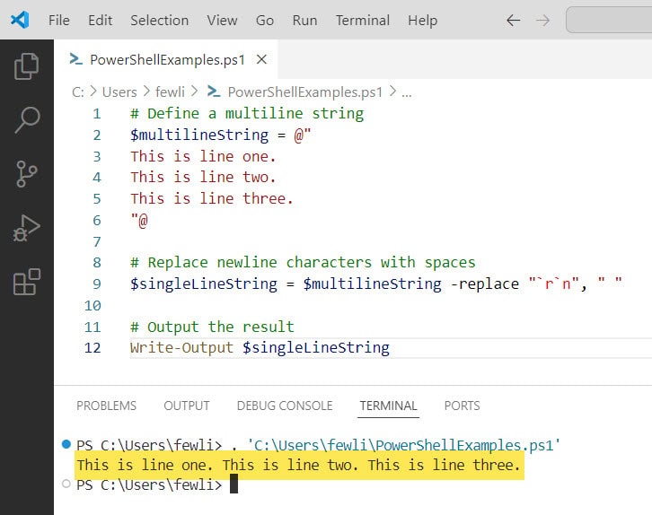 Powershell New Line In String - Light Images - High Quality High Resolution Collection