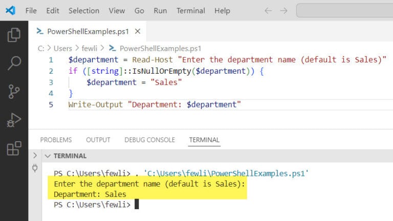 How To Use Powershell Read Host With Default Values - Premium Nature Texture - Mobile