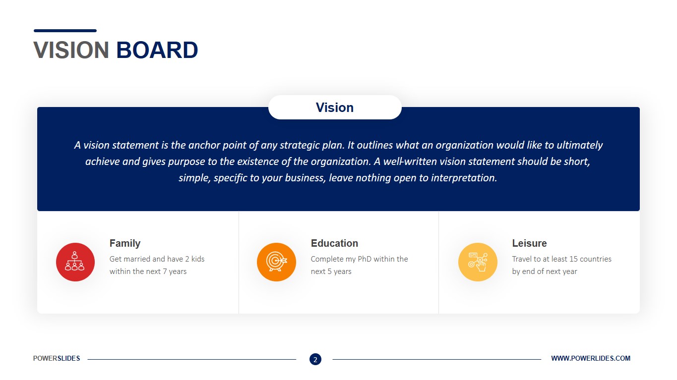 Vision Board Template Editable Ppt Template Download Now Powerpoint 