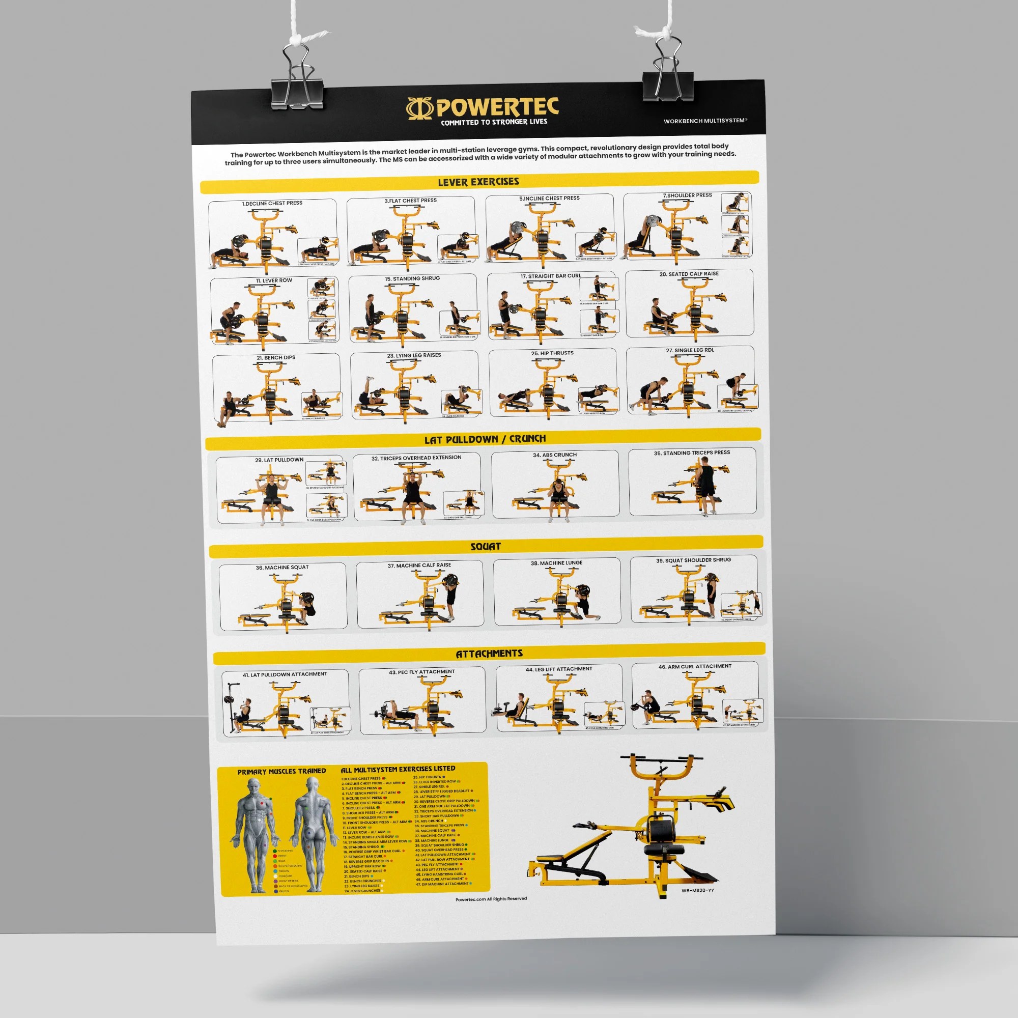 Printable Poster Workbench Multisystem Powertec