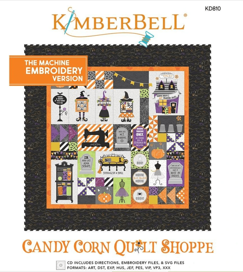 Kimberbell's Candy Corn Quilt Shoppe Embroidery Pattern