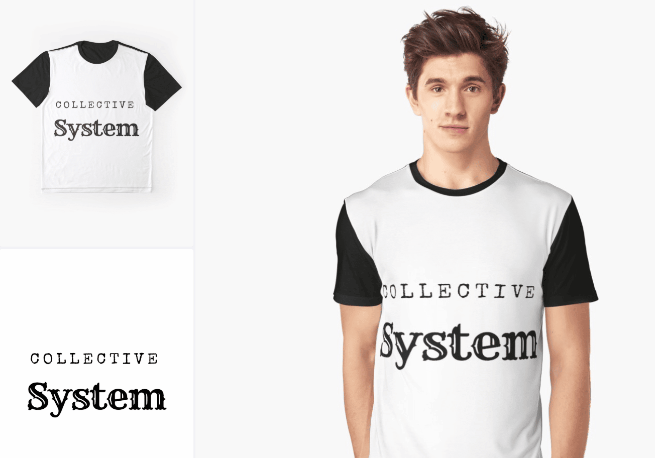 A man with Dissociative Identity Disorder wearing a t-shirt that says The Plural Association.