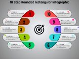 1 Powerpoint 10 Step Rounded Rectangular Infographic Powerup With