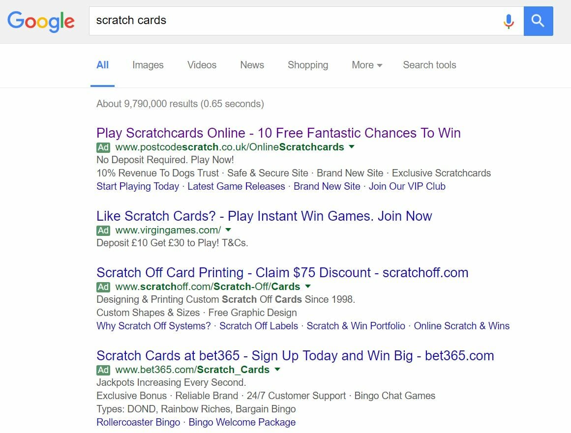 If you haven't already, consider signing up for snapchat. Postcode Scratch Analyse A Real Ppc Campaign Ppc Org