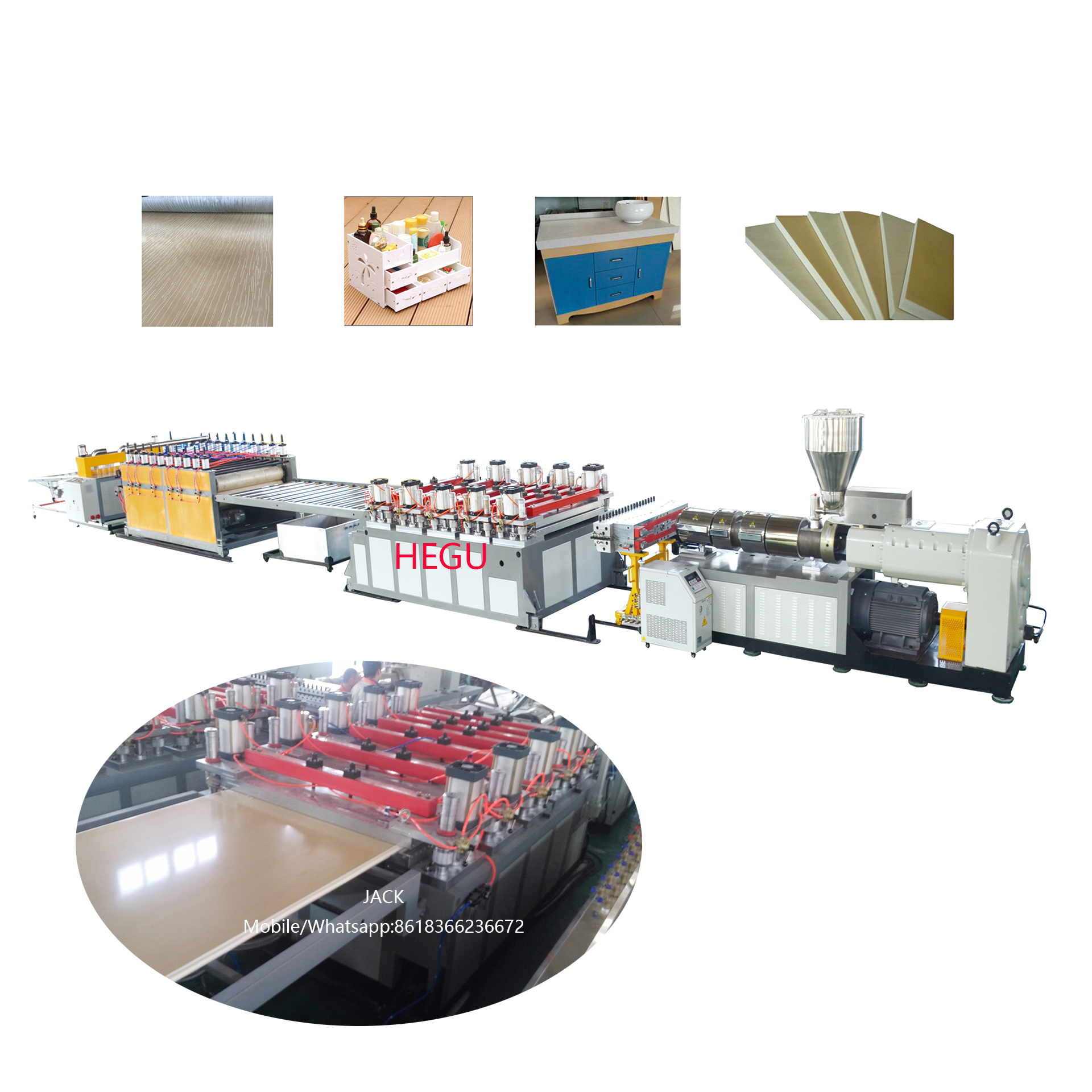 WPC PVC Furniture Board Production Line
