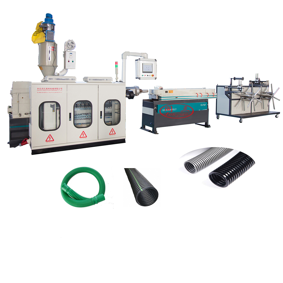 corrugated plastic pipe machine