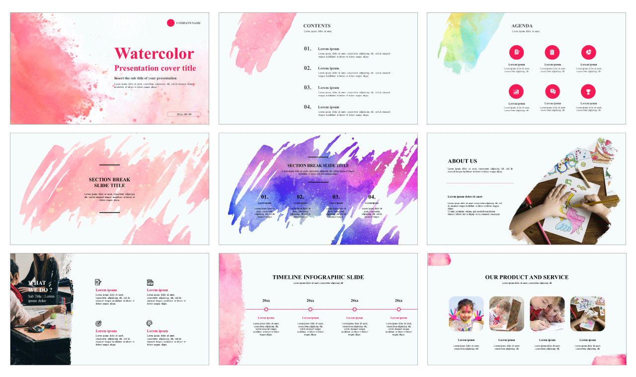 Watercolor Free Presentation Templates Powerpoint And Google Slides