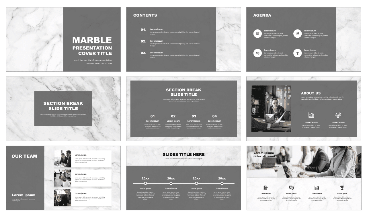 Marble Background Free Presentation Templates Ppt Google Slides