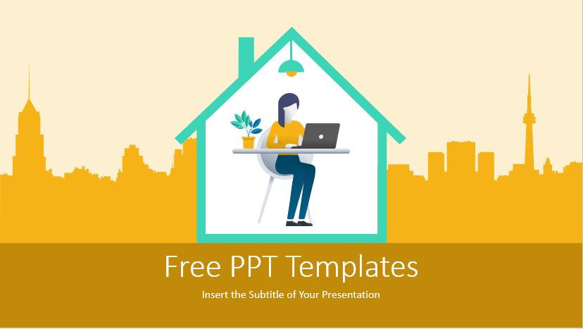 Work From Home PPT Template | Free PowerPoint Presentation
