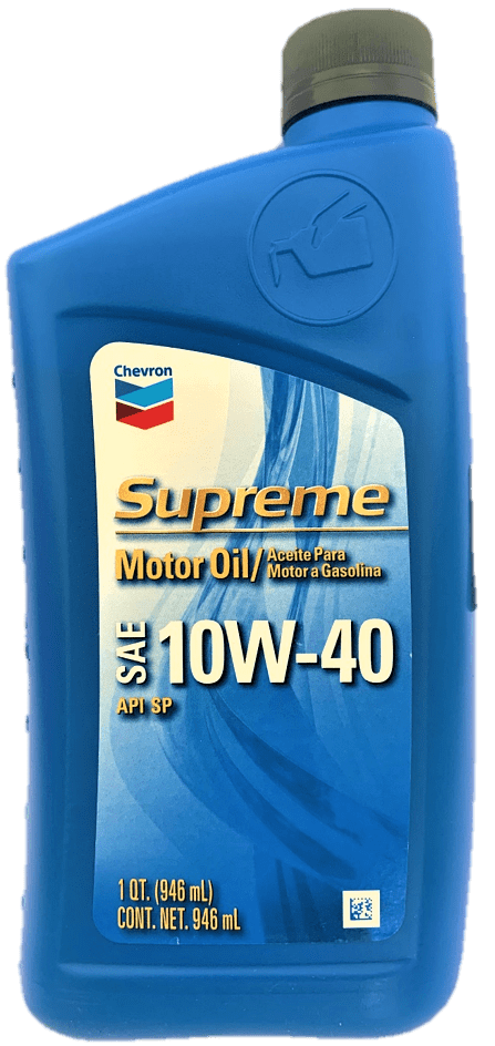 Chevron Supreme Motor Oil 10W-40 12本セット Chevron Supreme 10W40 Motor Oil - 1 Quart Bottles - 12 pack