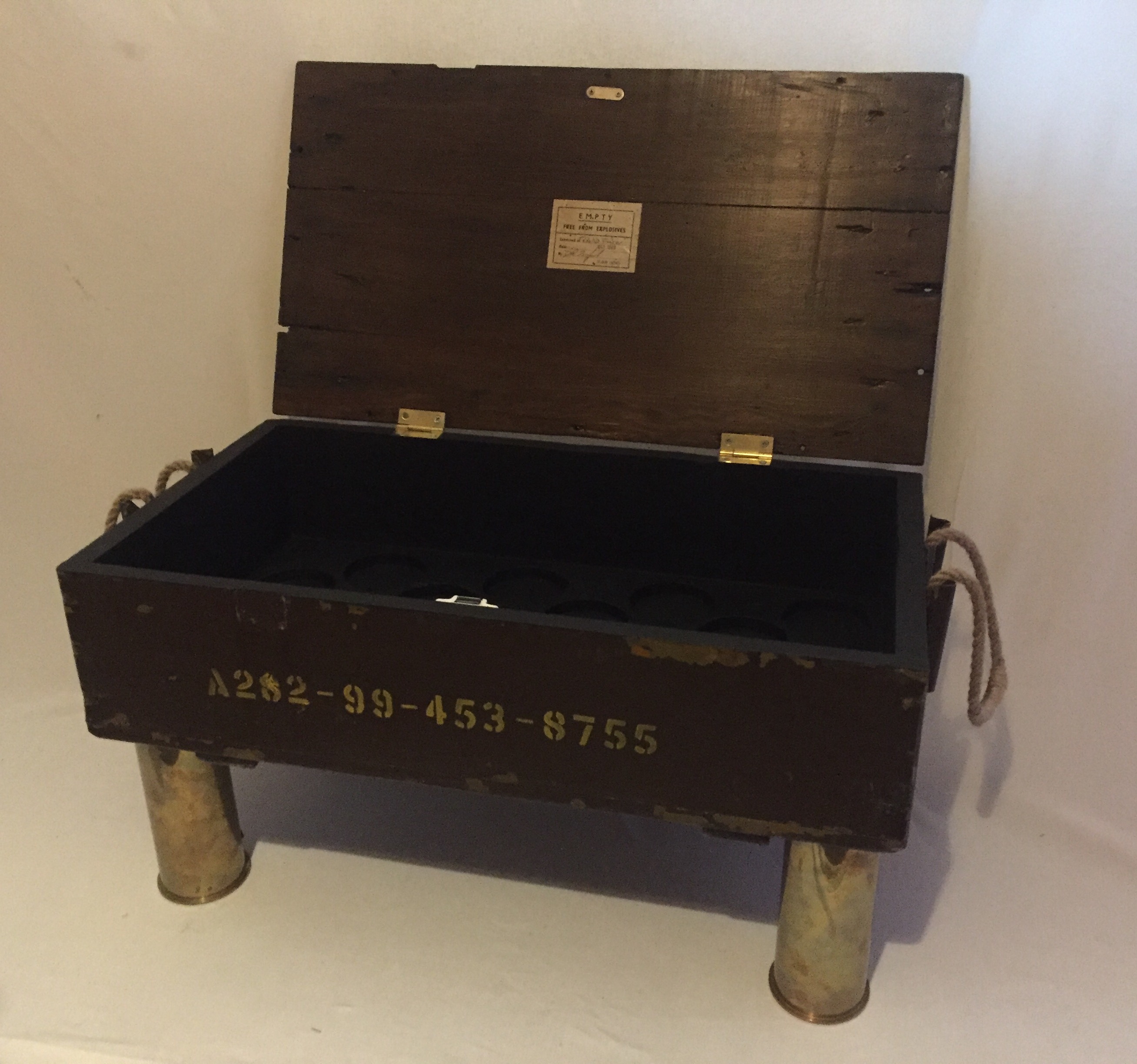 British Wwii Artillery Fuse Ammo Box Repurposed Into A Custom Small Chest Trunk Paul Riley Interior Design Effects