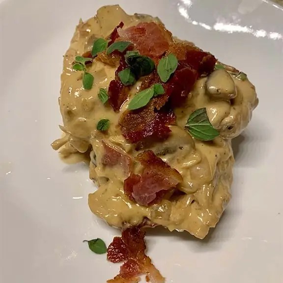 Chicken in Bacon Cream Sauce