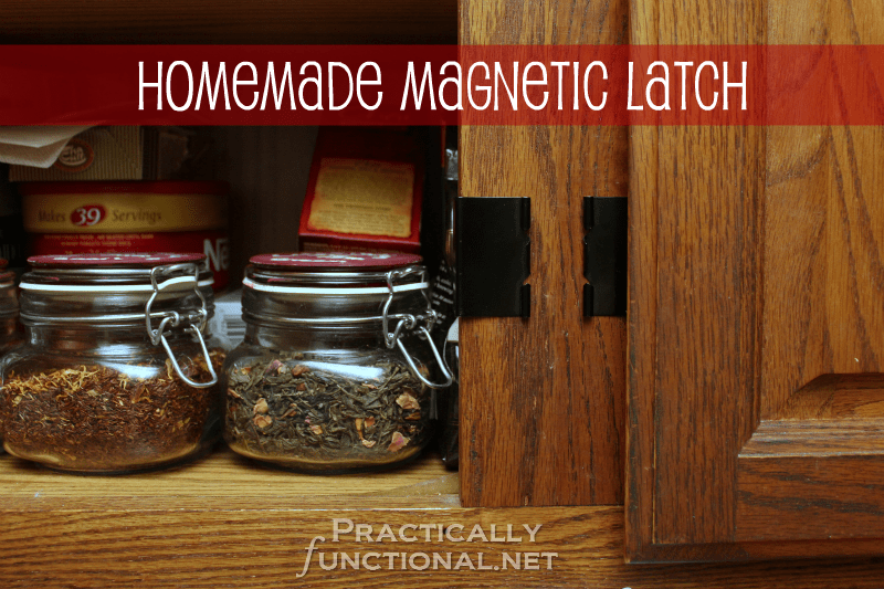 Adhesive cabinet locks & drawer latches, crystal baby gates & other innovative baby proofing products by qdos safety. Homemade Magnetic Latch {Caturday #10} | Practically