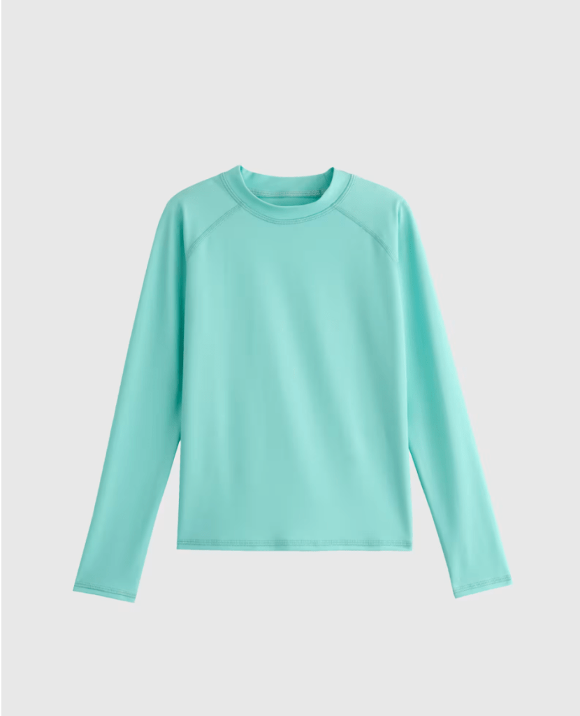 long sleeve raglan rash guard