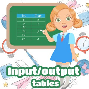 Worksheet input/output tables