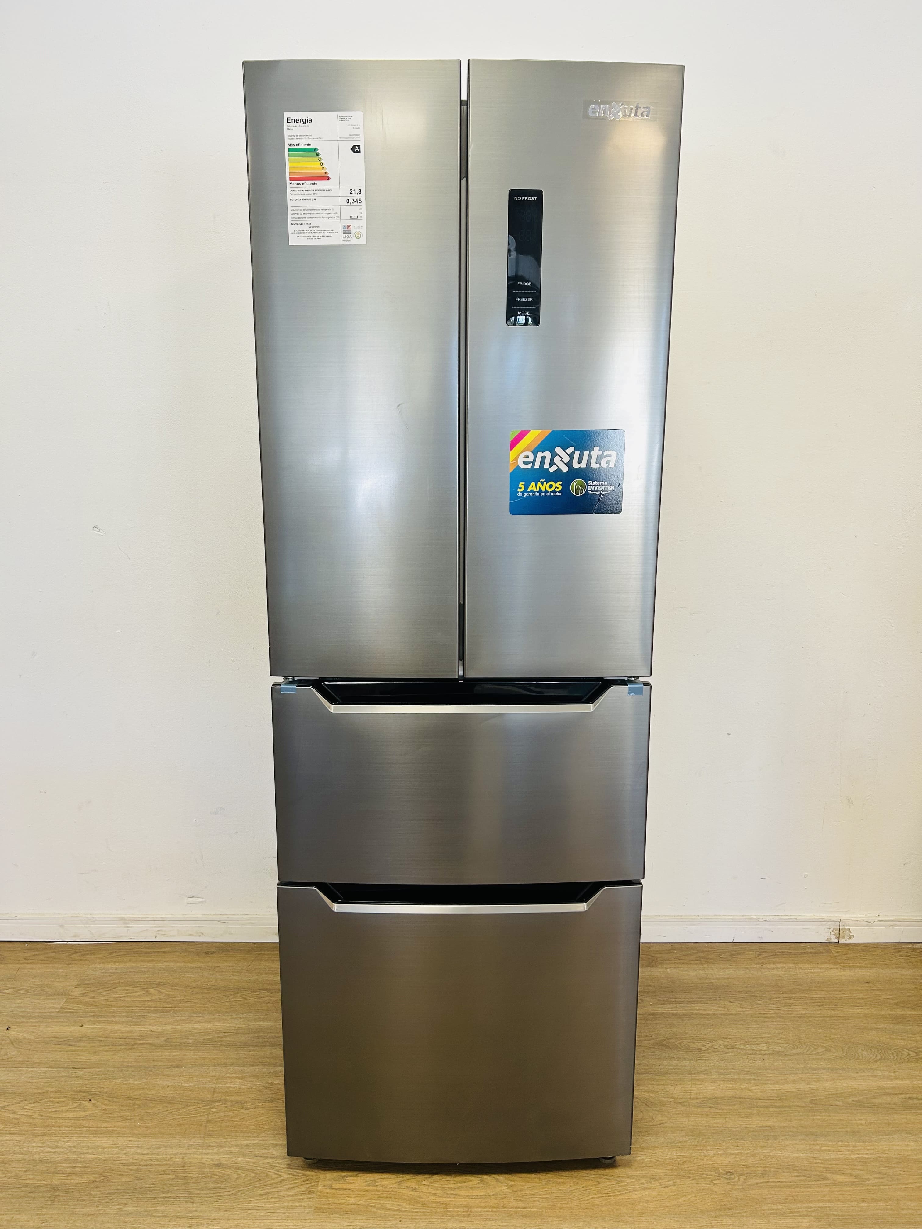 Lote #046 - Heladera Enxuta French Door inverter Mod:RENXFD22300I - 64x66x186cm