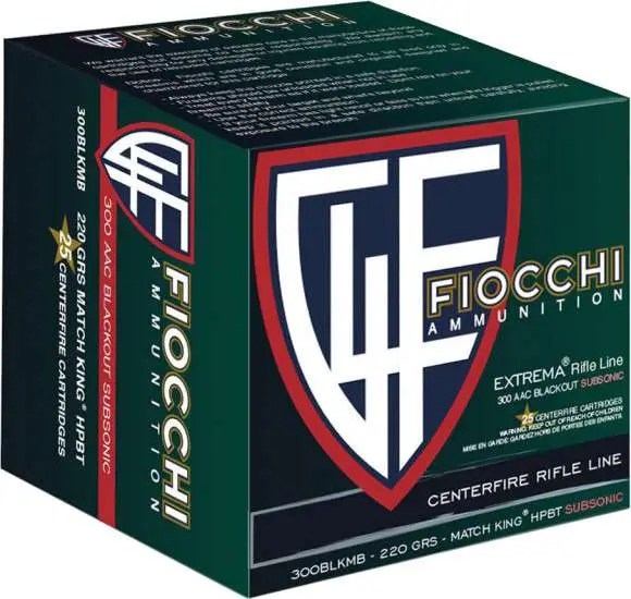 FIOCCHI 300 BLACKOUT 220 HPBT MK 25RD/BX