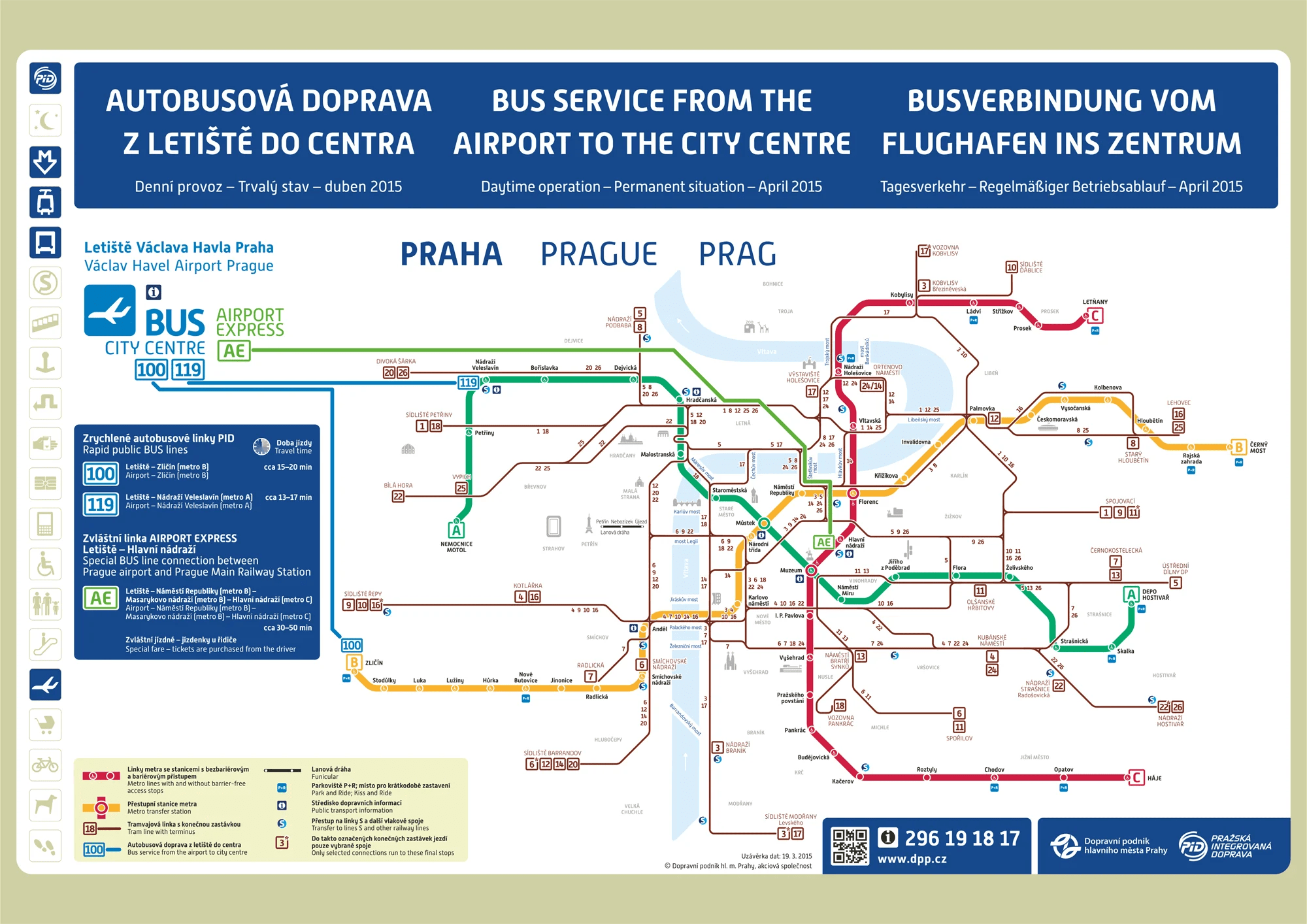 Prague Metro Map Prague Metro Map Full 