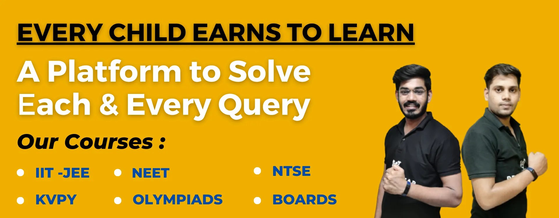 Every child earns to learn