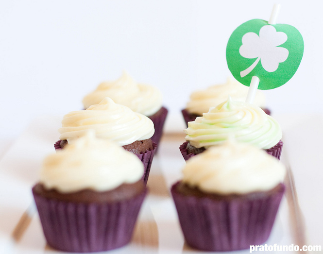 St. Patrick's Day Cupcake: Chocolate & Menta