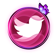 twitter | Arc Pink Butterfly theme Icons | Arc Launcher