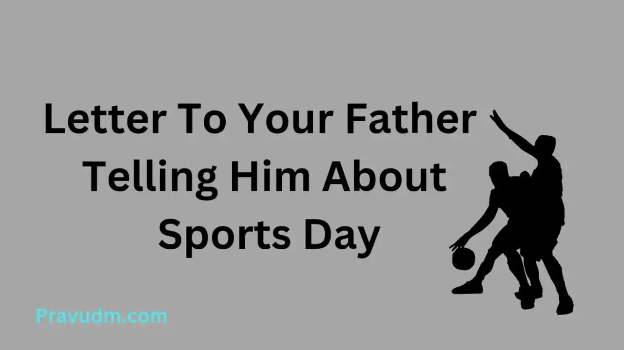 Write a letter to your father telling him about your sports day