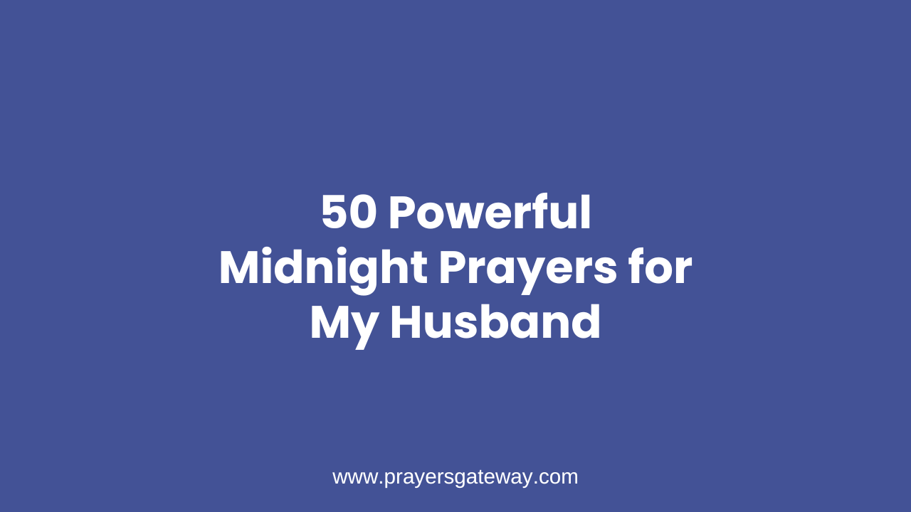 Prayer for My Husband