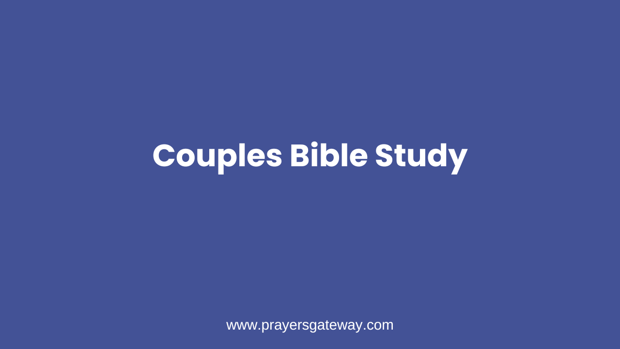 Couples Bible Study