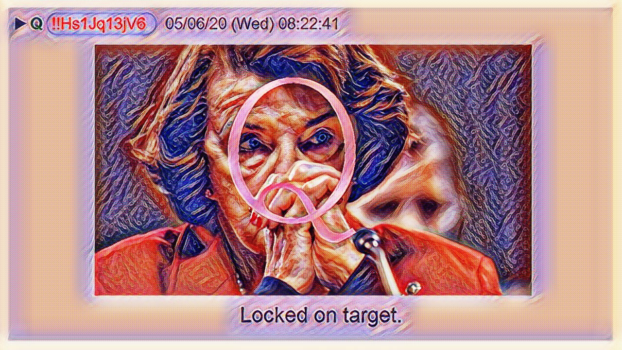 qanon praying medic locked on target